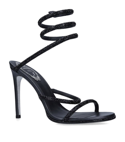 Shop René Caovilla Embellished Cleo Sandals 105 In Black