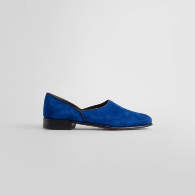 Shop Bode Loafers In Blue