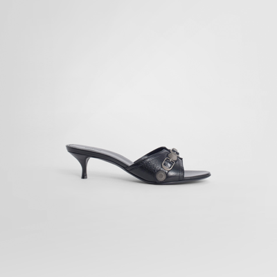 Shop Balenciaga Woman Black Sandals