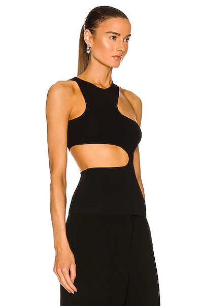 Shop Stella Mccartney Compact Knit Top In Black