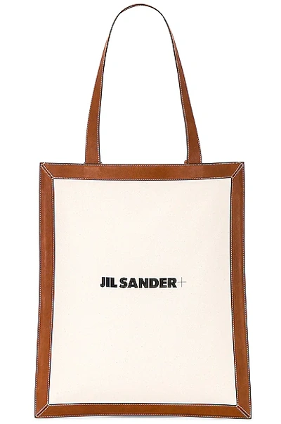 Shop Jil Sander + Tote In Medium Brown