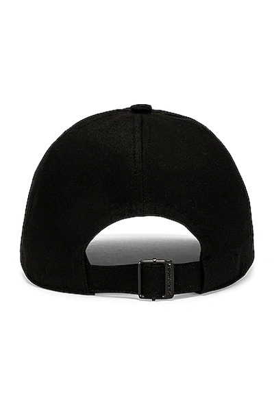 Shop Saint Laurent Denim Sl Hat In Black