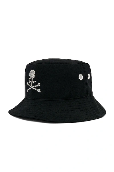 Shop Mastermind Japan Swarovski Crystals Bucket Hat In Black