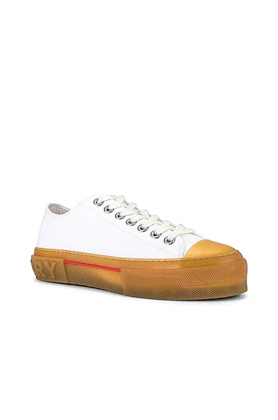Shop Burberry Jack Low Sneaker In White