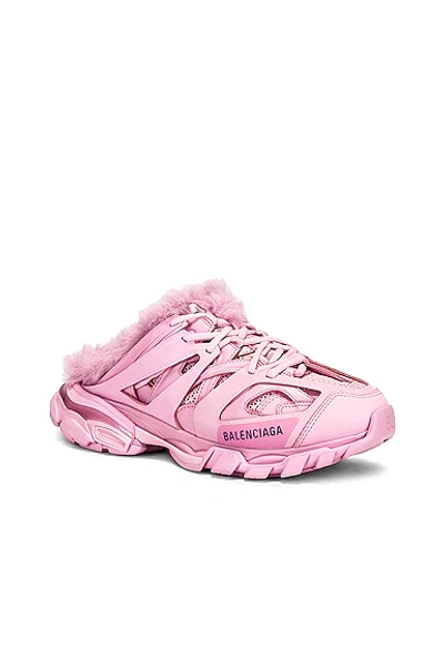 Shop Balenciaga Track Mules In Pink