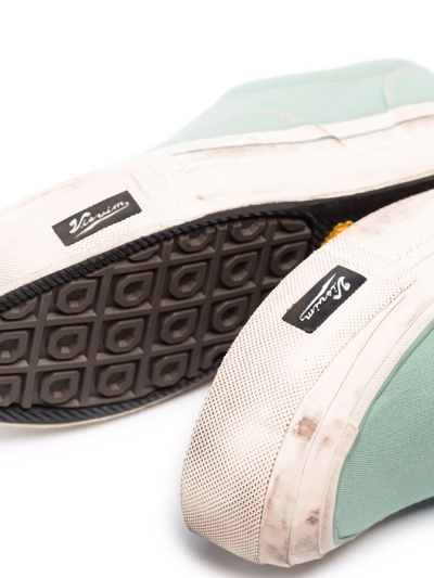Visvim Green Logan Deck Ii G.patten Low Top Sneakers In Grün