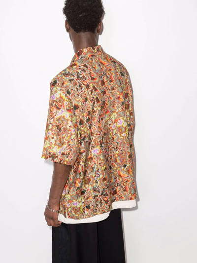 Ambush Logo Patch Shirt In Rot