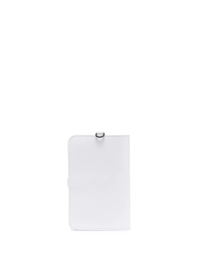 Shop Nina Ricci Logo Embossed Leather Wallet In White