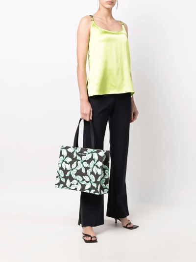 Shop Nina Ricci Floral-print Tote Bag In Black