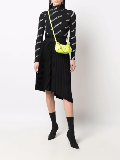 Balenciaga Women's Fluo Leather Le Cagole Mini Handbag In Yellow
