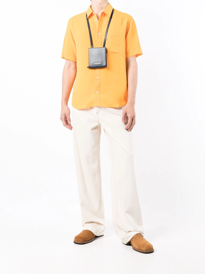 Shop Jacquemus Buttoned Short-sleeve Shirt In Orange