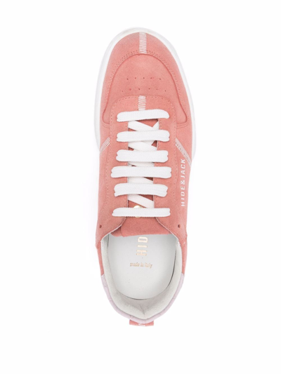 Shop Hide & Jack Phantom Lace-up Sneakers In Pink