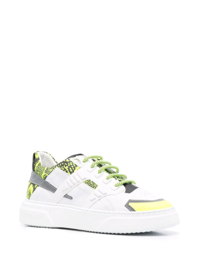Shop Hide & Jack Silverstone Chunky Low-top Sneakers In White