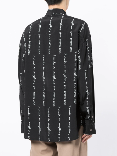 Ports V Graphic-print Multi-pocket Shirt In Black