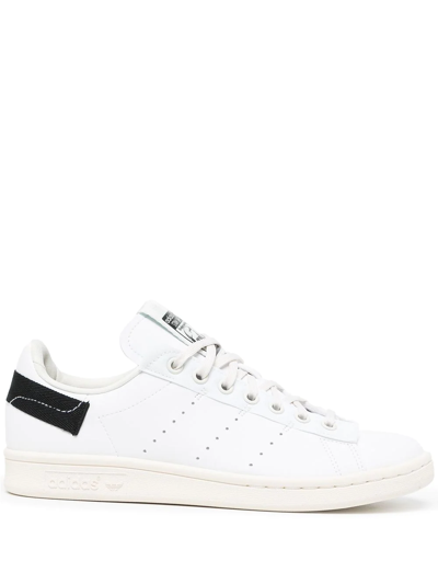 Adidas Originals + Parley Stan Smith Grosgrain-trimmed Recycled Faux  Leather Sneakers In Белый,чёрный | ModeSens