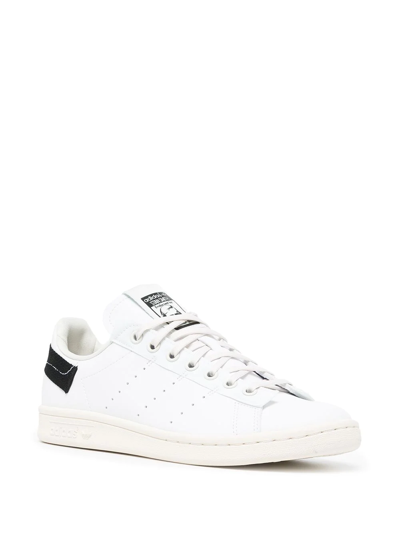 Adidas Originals + Parley Stan Smith Grosgrain-trimmed Recycled Faux  Leather Sneakers In Белый,чёрный | ModeSens