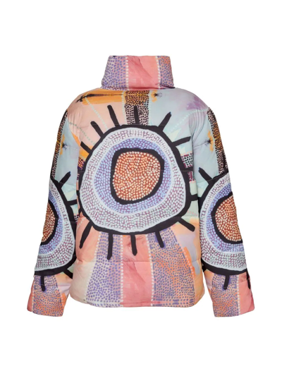 Unreal Fur X Linda Puna Awari Reversible Puffer Jacket In Yellow