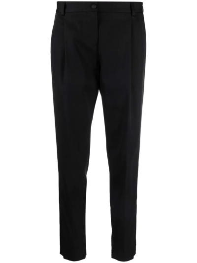 Shop Dolce & Gabbana Tailored Mid-rise Trousers In Schwarz