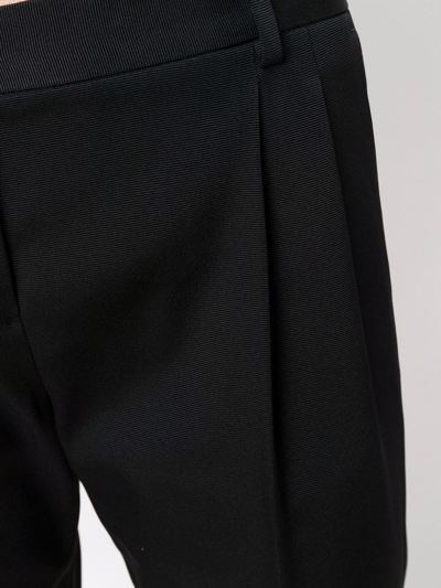 Shop Dolce & Gabbana Tailored Mid-rise Trousers In Schwarz