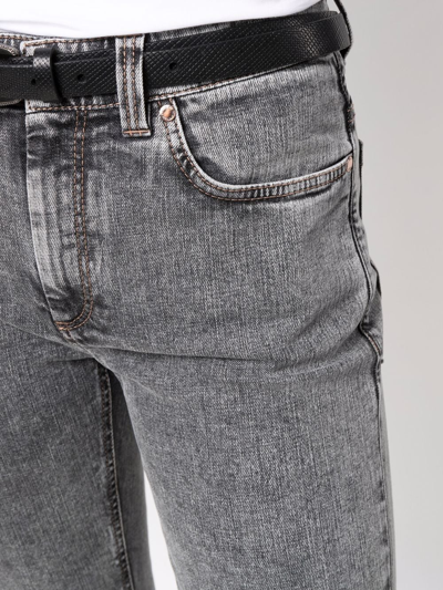 Brunello Cucinelli Mid-rise Flared Jeans In Grau