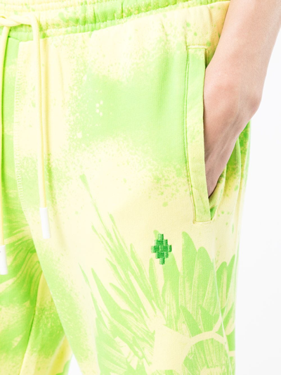 Marcelo Burlon County Of Milan Kaleidoscope Wings-print Track Pants In Gelb