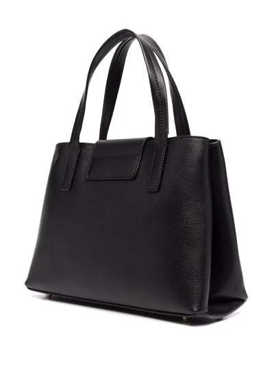 Furla Square-buckle Tote Bag In Schwarz