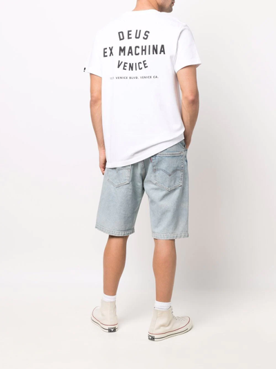 Deus Ex Machina Venice Skull-print Short-sleeve T-shirt In Weiss