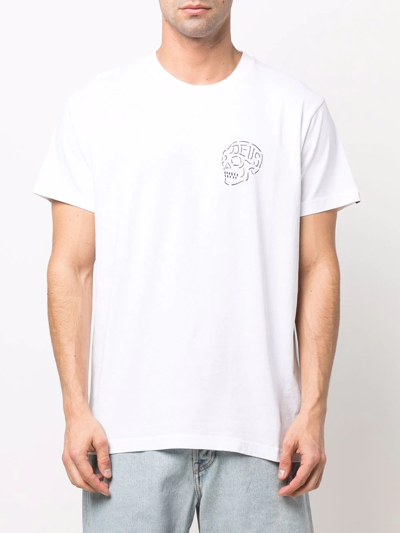 Deus Ex Machina Venice Skull-print Short-sleeve T-shirt In Weiss