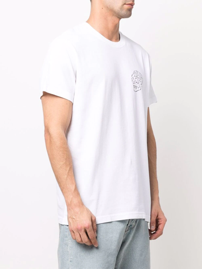 Deus Ex Machina Venice Skull-print Short-sleeve T-shirt In Weiss