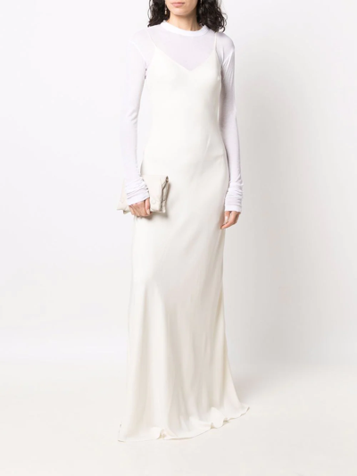 Bite Studios Long-sleeve Thin Jersey T-shirt In White In Weiss