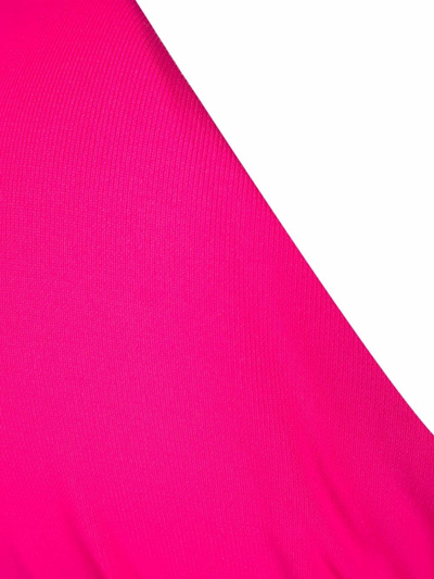 Shop Fisico Triangle Halterneck Tie Bikini In Rosa