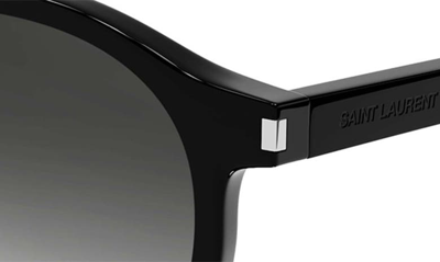 Shop Saint Laurent 50mm Phantos Sunglasses In Black