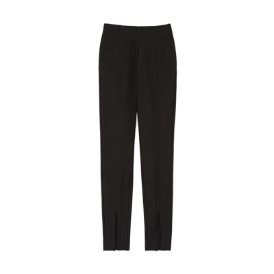 Shop Totême Skinny-slit Trousers In Black