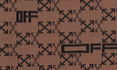 Shop Off-white Monogram Arrow Skirt In Brown Black