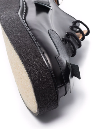 Comme Des Garçons Homme Deux Black George Cox Edition Toestrap Oxfords In Schwarz