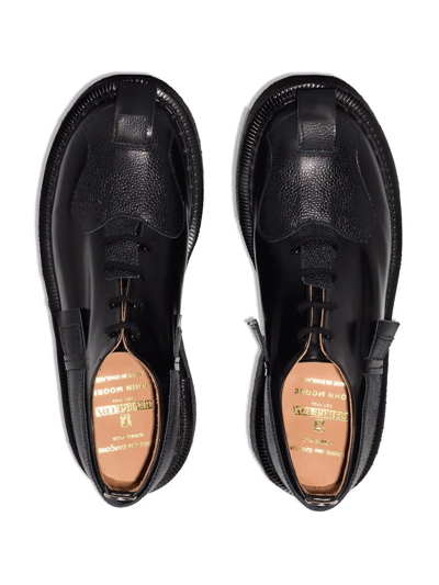 Comme Des Garçons Homme Deux Black George Cox Edition Toestrap Oxfords In Schwarz