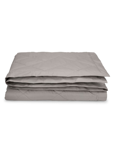 Shop Scandia Home Diamond Quilted Down Blanket In Shadow