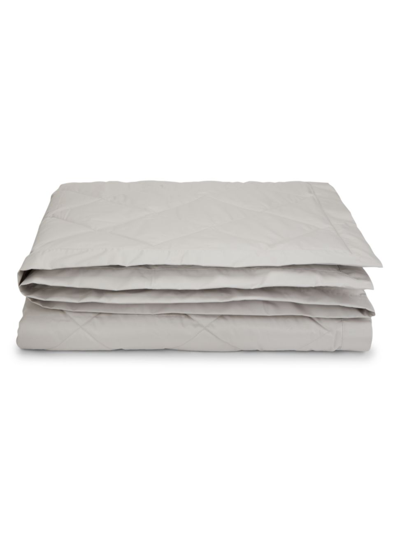 Shop Scandia Home Diamond Quilted Down Blanket In Ivory