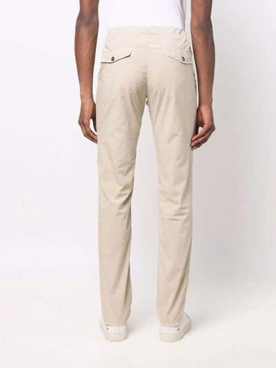Incotex Drawstring Slim-fit Trousers In Nude