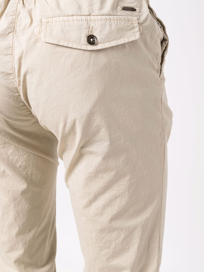 Incotex Drawstring Slim-fit Trousers In Nude