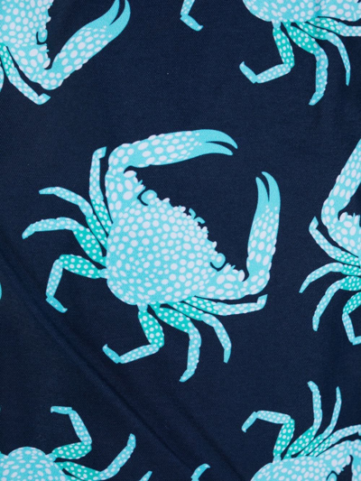 Shop Vilebrequin Only Crabs Printed Swim Shorts In Blau