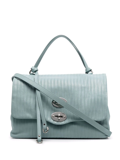 Shop Zanellato Postina A'plisse Tote Bag In Blue