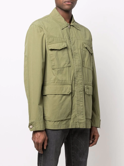 Woolrich Cargo-pocket Field Jacket In Grün
