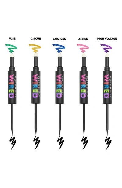 Shop Urban Decay Wired Double-ended Eyeliner & Top Coat In Fuse