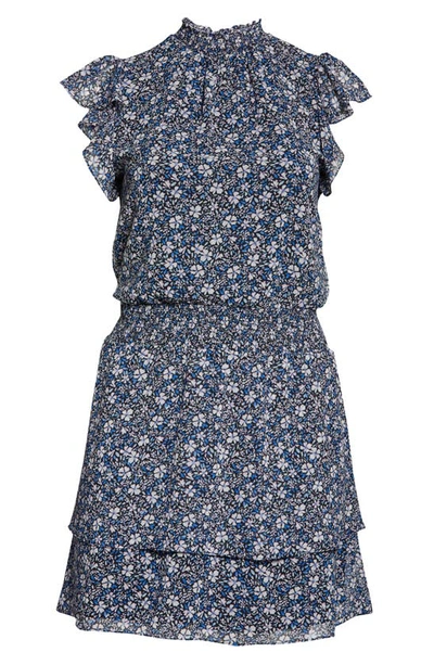 Shop 1.state Flutter Sleeve Smock Waist Dress In Chateau Floral