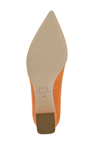 Shop Marc Fisher Ltd Zala Block Heel Pump In Orange