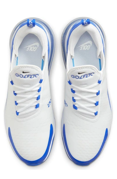 Shop Nike Air Max 270 G Golf Shoe In White/ Black/ Blue/ Platinum