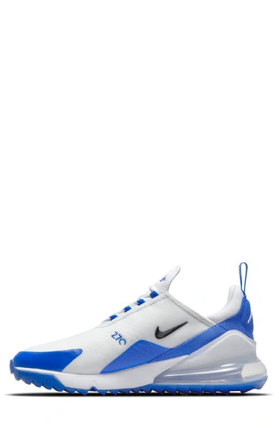 Shop Nike Air Max 270 G Golf Shoe In White/ Black/ Blue/ Platinum