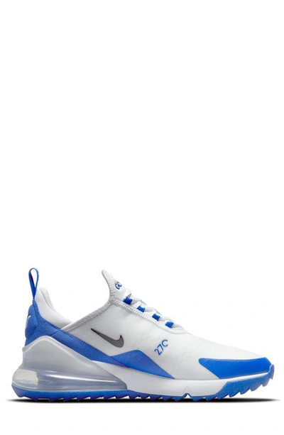 Shop Nike Air Max 270 G Golf Shoe In White/ Black/ Blue/ Platinum
