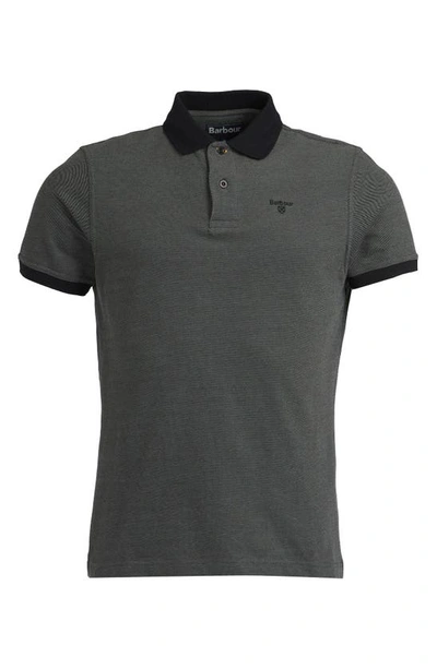 Shop Barbour Sports Cotton Polo In Black